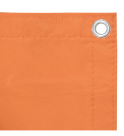 Écran de balcon Orange 75x600 cm Tissu Oxford