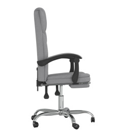 Fauteuil inclinable de bureau Gris clair Tissu