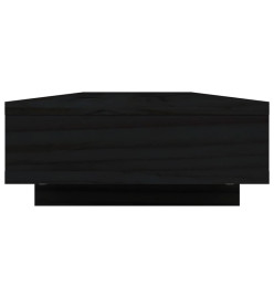 Support de moniteur Noir 100x27x14 cm Bois de pin solide