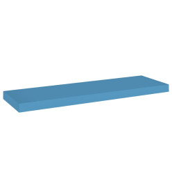 Étagère murale flottante Bleu 80x23,5x3,8 cm MDF