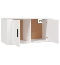 Ensemble de meubles TV 2 pcs Blanc Bois d'ingénierie