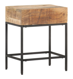 Table d'appoint 40x30x50 cm Bois massif de manguier brut