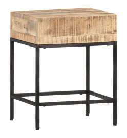 Table d'appoint 40x30x50 cm Bois massif de manguier brut