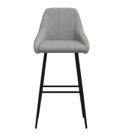 Tabouret de bar Gris clair Velours