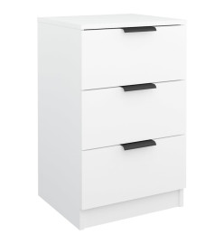 Tables de chevet 2 pcs Blanc 40x36x65 cm