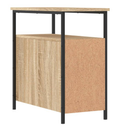 Table de chevet chêne sonoma 30x60x60 cm bois d'ingénierie