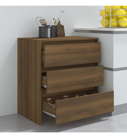 Buffet Chêne marron 70x41x75 cm Bois d'ingénierie