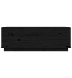 Table basse Noir 100x50x35 cm Bois massif de pin