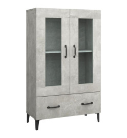 Buffet Gris béton 70x31x115 cm Bois d'ingénierie