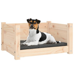 Lit pour chien 55,5x45,5x28 cm Bois massif de pin