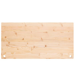 Dessus de bureau 100x50x2,5 cm bois massif de pin