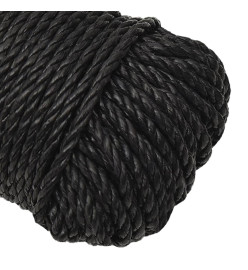 Corde de travail Noir 6 mm 500 m polypropylène