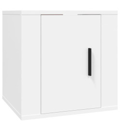 Ensemble de meubles TV 6 pcs Blanc Bois d'ingénierie