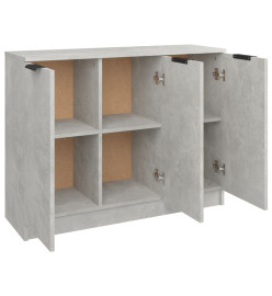 Buffet Gris béton 90,5x30x70 cm Bois d'ingénierie