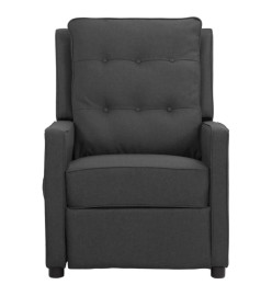 Fauteuil inclinable Gris foncé Tissu