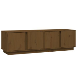 Meuble TV Marron miel 140x40x40 cm Bois de pin massif