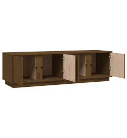 Meuble TV Marron miel 140x40x40 cm Bois de pin massif