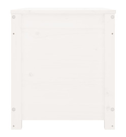 Boîte de rangement Blanc 80x40x45,5 cm Bois massif de pin