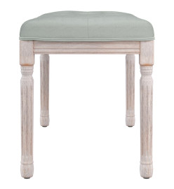 Banc Gris clair 80x40x49 cm Velours