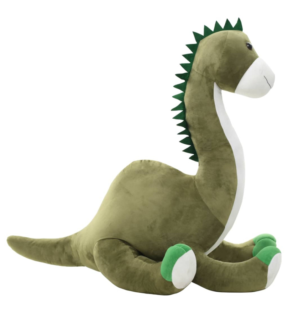 Dinosaure brontosaure en peluche Vert