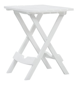 Table pliable de jardin 45,5x38,5x50 cm Blanc