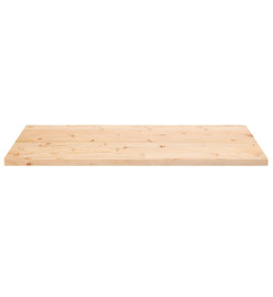 Dessus de table 100x60x2,5 cm bois de pin massif rectangulaire