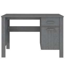 Bureau HAMAR Gris foncé 113x50x75 cm Bois massif de pin