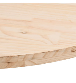 Dessus de table 100x50x2,5 cm bois de pin massif ovale