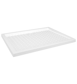 Receveur de douche avec picots Blanc 80x100x4 cm ABS