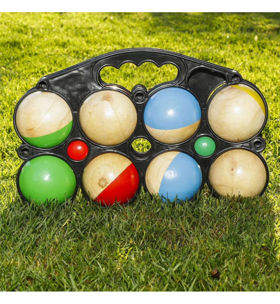 HI Jeu de boules 10 pcs bois