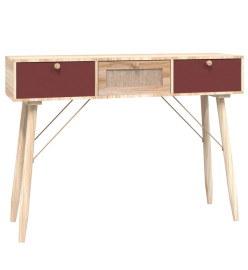 Table console avec tiroirs 105x30x75 cm bois d'ingénierie