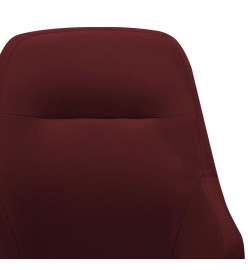 Chaise à bascule Rouge bordeaux Tissu