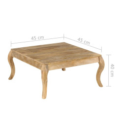 Table d'appoint 45x45x40 cm Bois de manguier massif