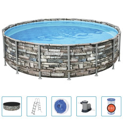 Bestway Ensemble de piscine Power Steel 488x122 cm