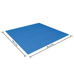 Bestway Tapis de sol de piscine Flowclear 274x274 cm