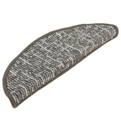 Tapis de marches d'escalier 15 pcs Anthracite 56x17x3 cm