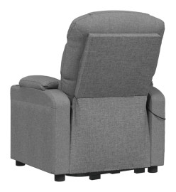 Fauteuil de massage inclinable Gris clair Tissu