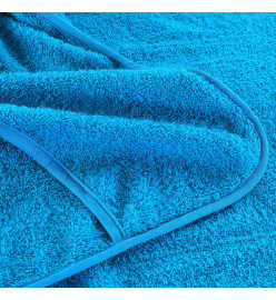 Serviettes de plage 4 pcs turquoise 60x135 cm tissu 400 GSM