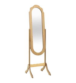 Miroir sur pied 45,5x47,5x160 cm bois d'ingénierie