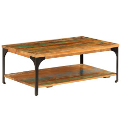 Table basse et étagère 100x60x35 cm Bois de récupération solide