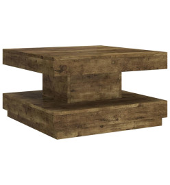 Table basse Marron foncé 60x60x35 cm MDF