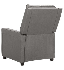 Fauteuil électrique de massage Gris clair Tissu