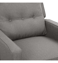 Fauteuil électrique de massage Gris clair Tissu