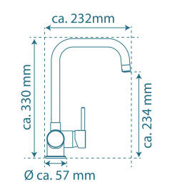 EISL Mitigeur de cuisine FUTURA basse pression chrome