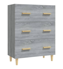 Buffet Sonoma gris 70x34x90 cm Bois d'ingénierie