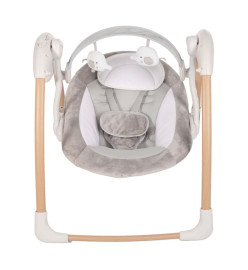 Bo Jungle Transat pour bébé portable Dolphy Naturel et blanc pur