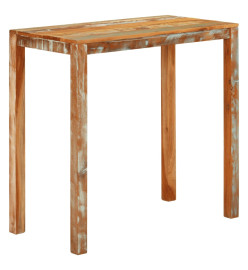 Table de bar 112x55x108 cm Bois massif de récupération