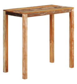 Table de bar 112x55x108 cm Bois massif de récupération