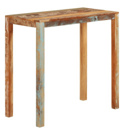 Table de bar 112x55x108 cm Bois massif de récupération