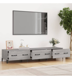 Meuble TV Sonoma gris 150x34,5x30 cm Bois d'ingénierie